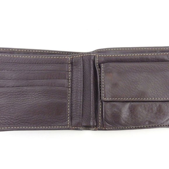 Authentic FENDI two-fold wallet Zucca beige canvas �~ leather Auth USED - Picture 5 of 9